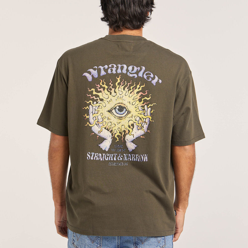 WRANGLER SUN HANDS SLACKER TEE DARK SLATE