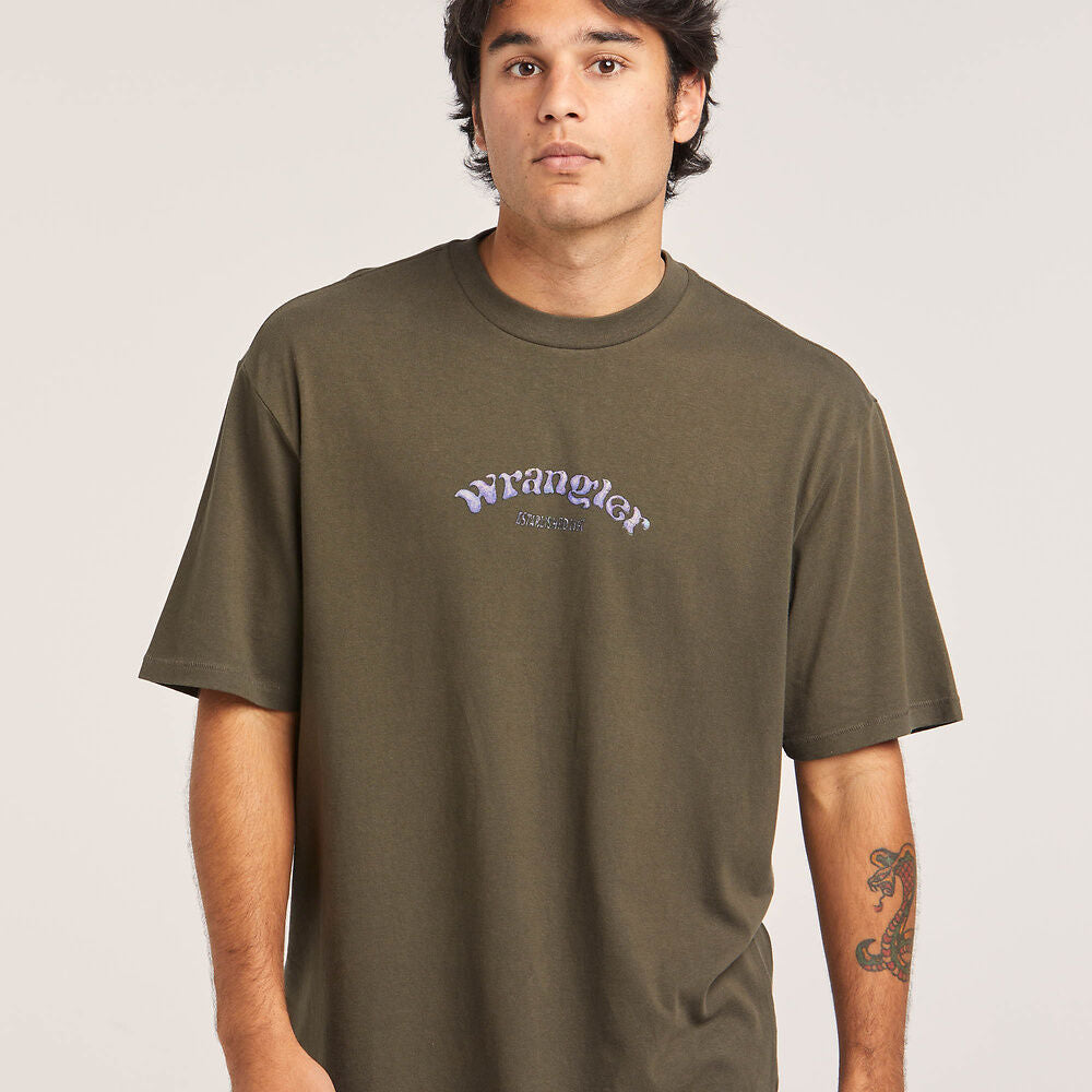 WRANGLER SUN HANDS SLACKER TEE DARK SLATE