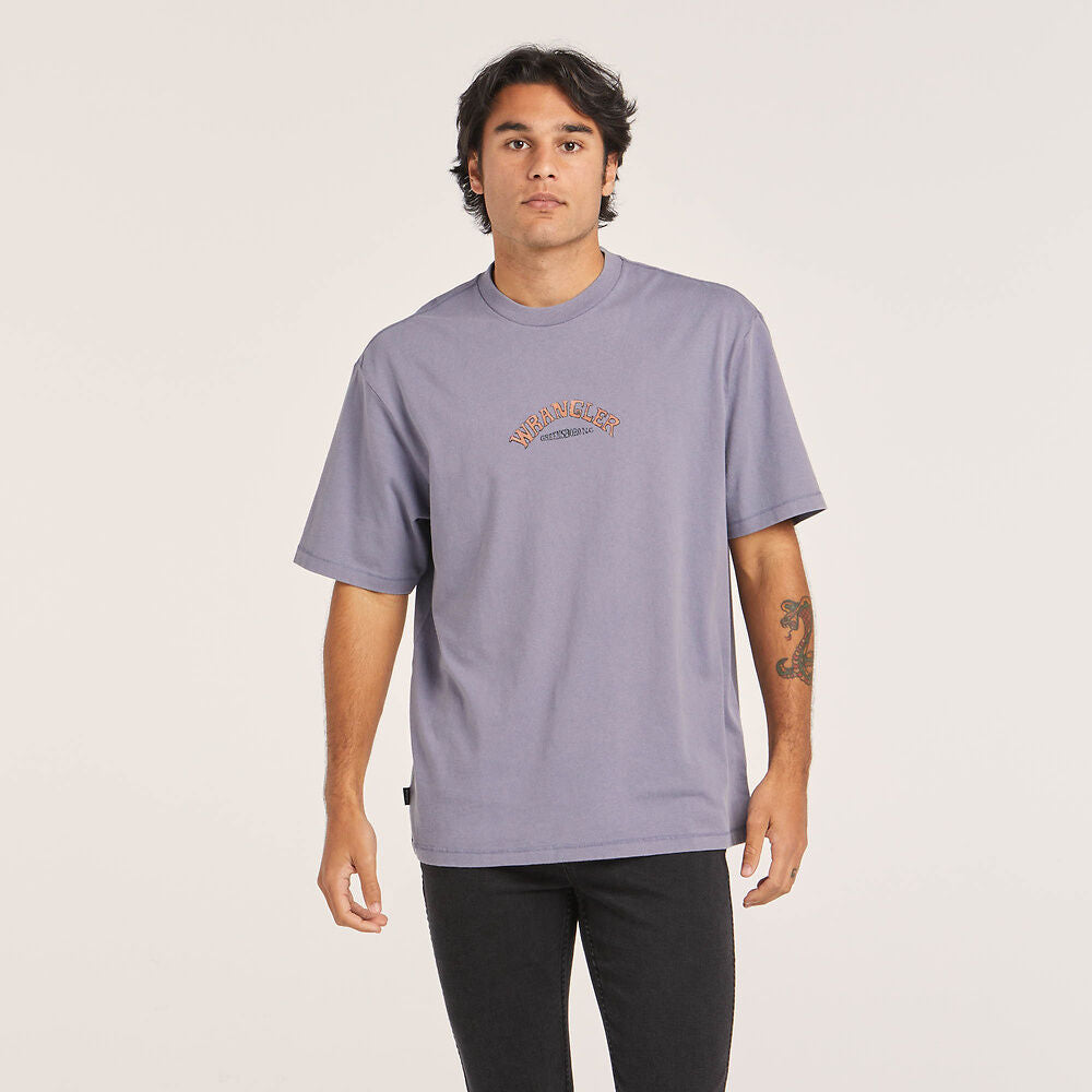 WRANGLER PORTAL SLACKER TEE BLUE GRANITE