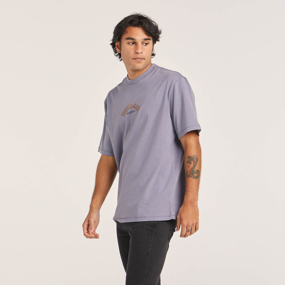 WRANGLER PORTAL SLACKER TEE BLUE GRANITE