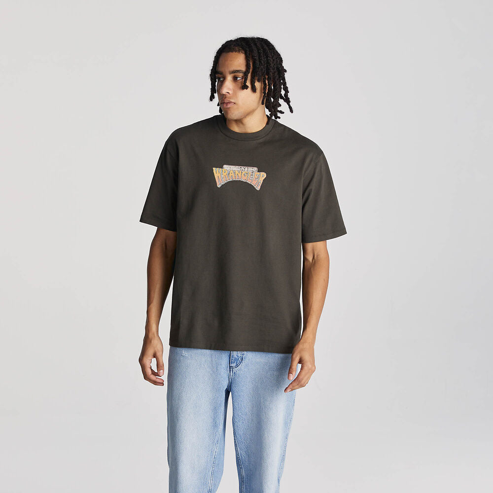 WRANGLER LOOKING GLASS SLACKER TEE DARK SLATE