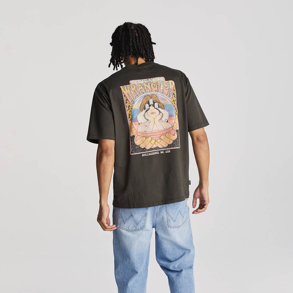 WRANGLER LOOKING GLASS SLACKER TEE DARK SLATE