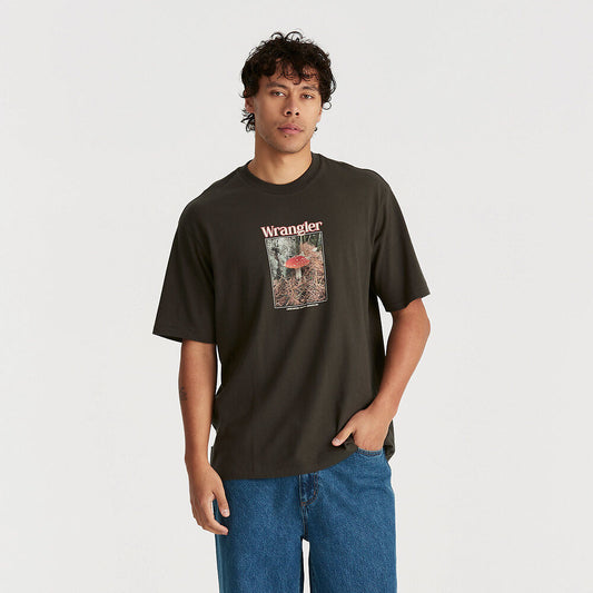 WRANGLER AMANITA SLACKER TEE DARK SLATE