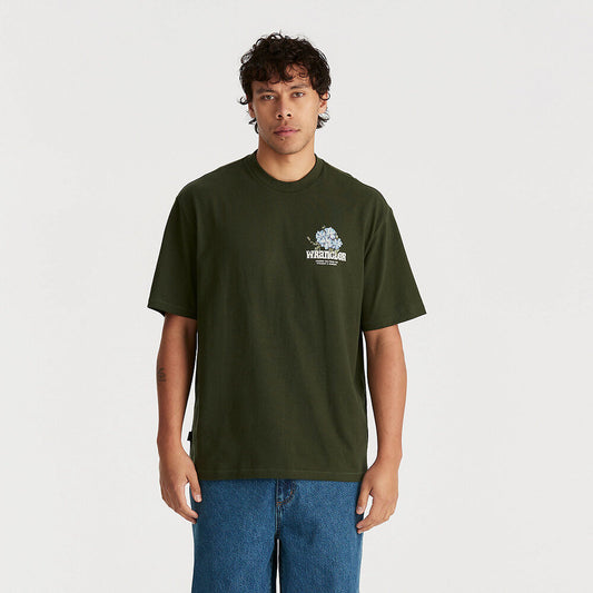 WRANGLER BOTANICALS SLACKER TEE DARK FOREST