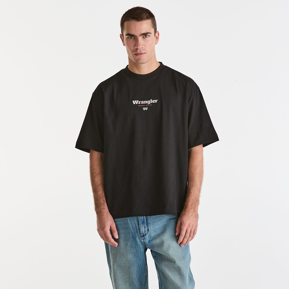 WRANGLER ORIGINAL BOXCAR TEE BLACK