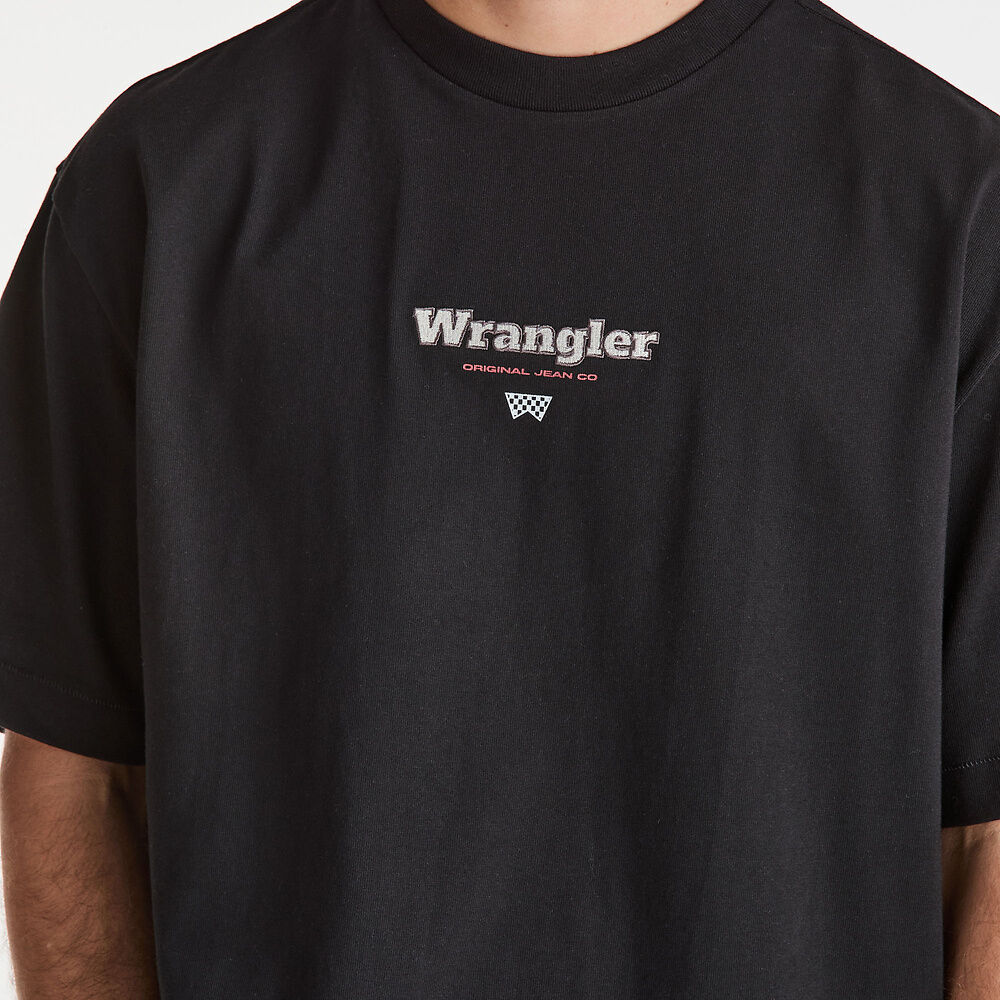 WRANGLER ORIGINAL BOXCAR TEE BLACK