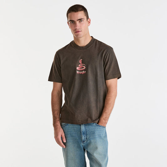 WRANGLER SNAKE CHARMER CARMY TEE DARK SLATE
