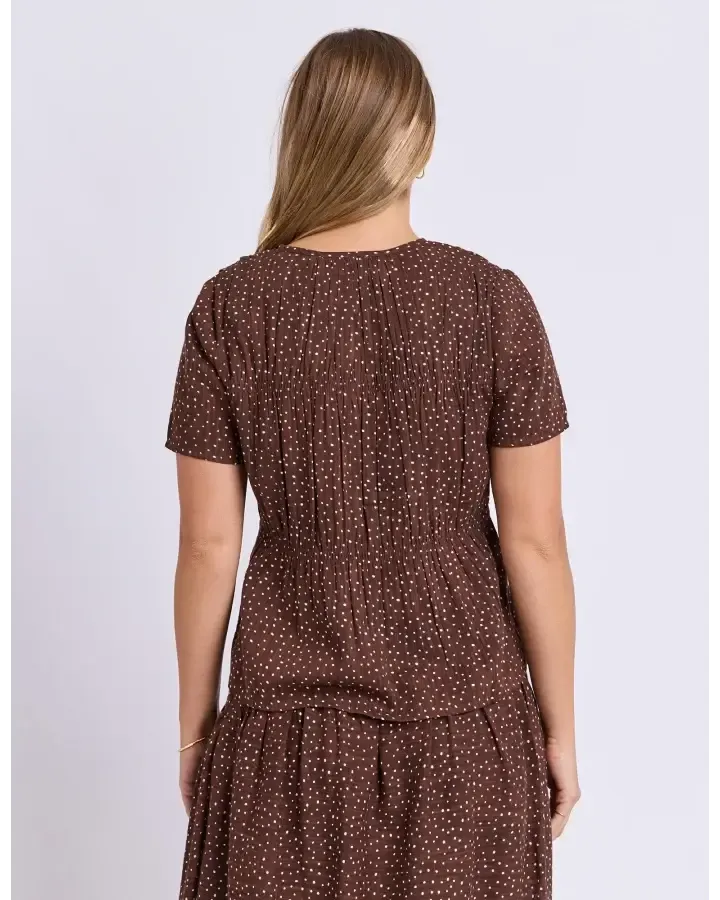 Foxwood Wren Spot Top | Chocolate