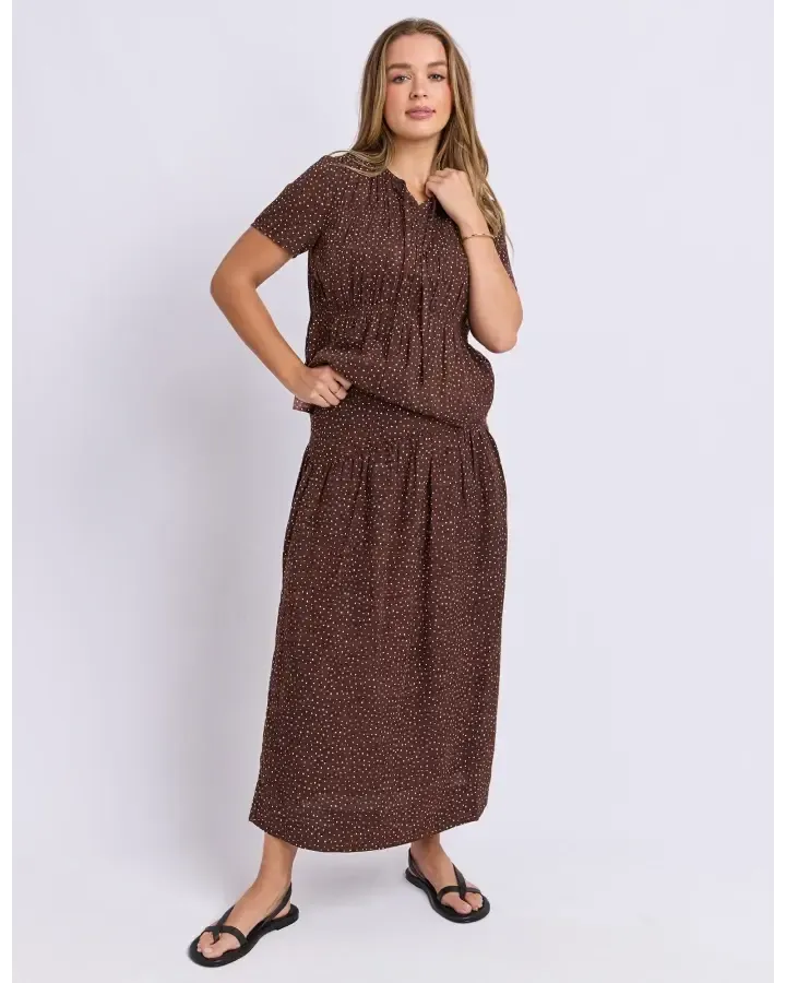 Foxwood Wren Spot Top | Chocolate