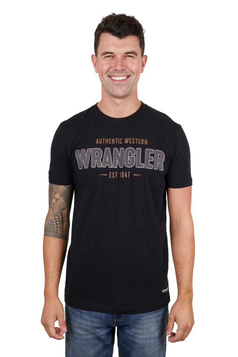 WRANGLER MENS AARON SS TEE BLACK