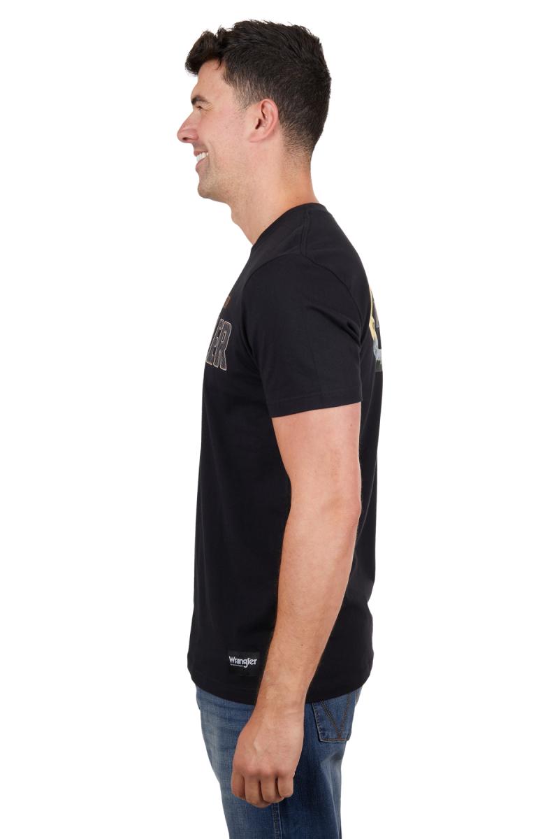 WRANGLER MENS AARON SS TEE BLACK