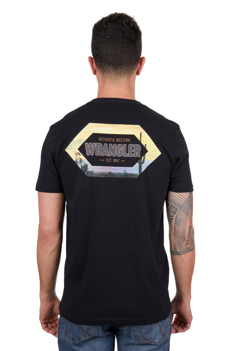 WRANGLER MENS AARON SS TEE BLACK