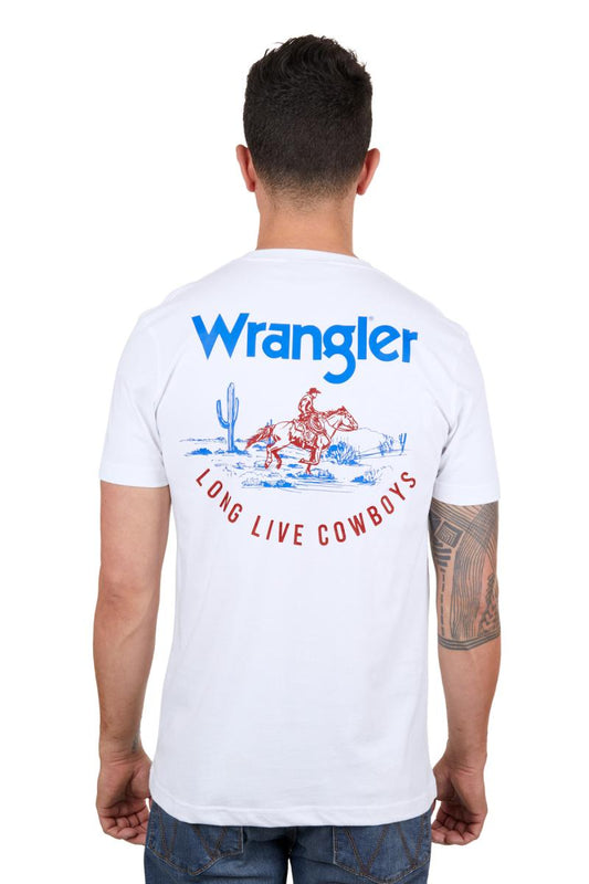 WRANGLER MENS FINN SS TEE WHITE