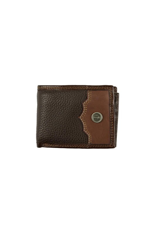 WRANGLER JOHNNY WALLET DARK TAN