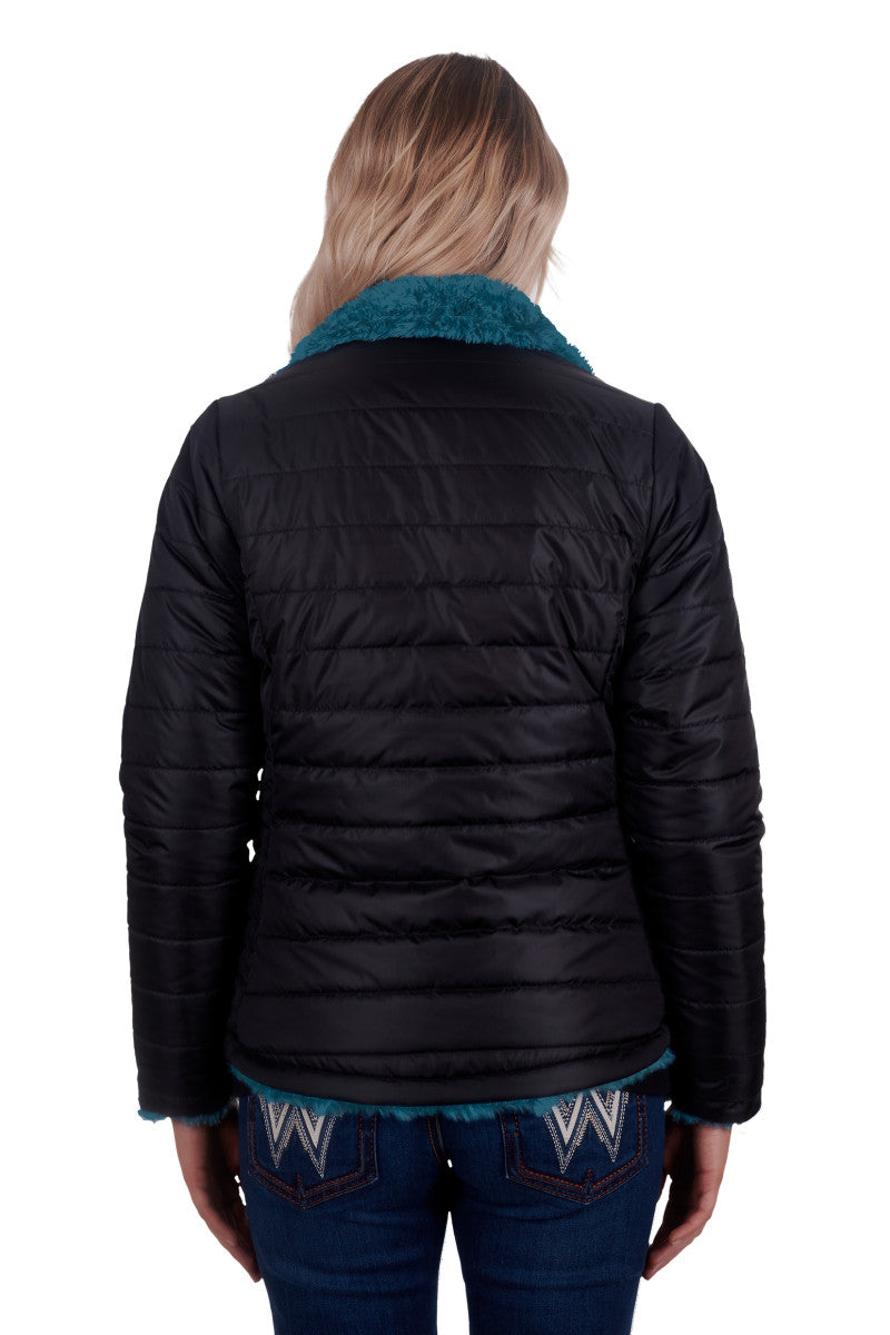 WRANGLER WOMENS MONTANA REVERSIBLE JACKET BLACK