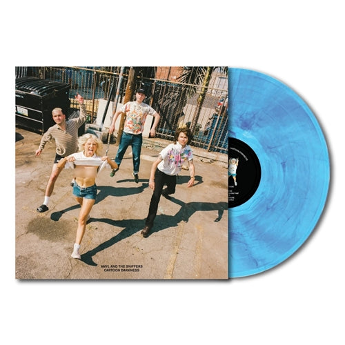 AMYL AND THE SNIFFERS CARTOON DARKNESS BLUE OPAQUE LP