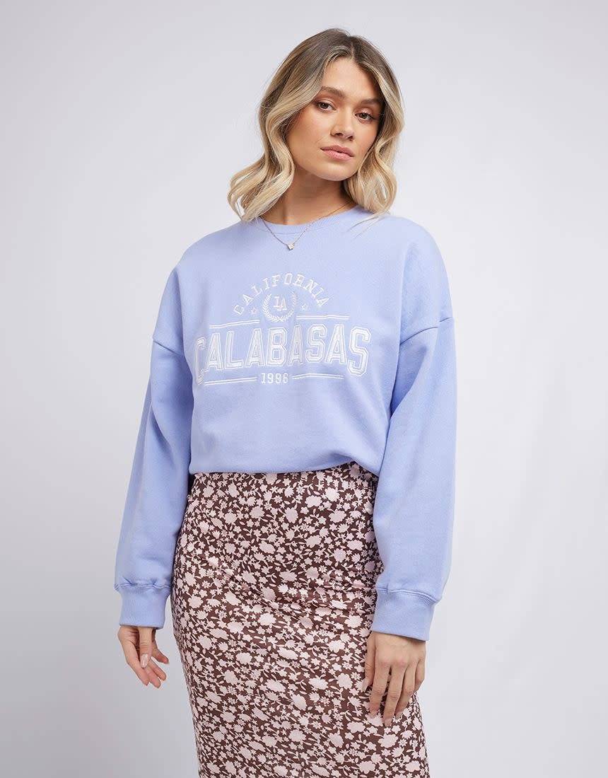ALL ABOUT EVE CALABASAS CREW BLUE