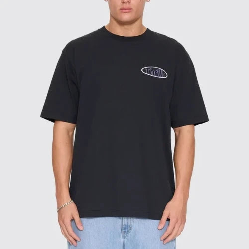 Thrills Val For The Win Oversized Tee | Faded Black