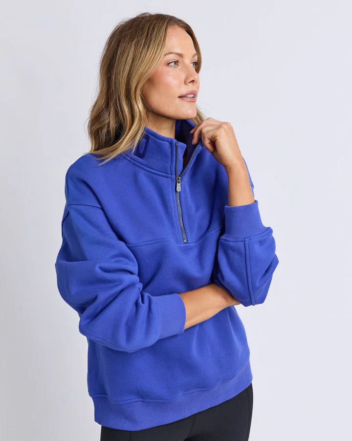 Foxwood College Zip Crew | Dazzling Blue