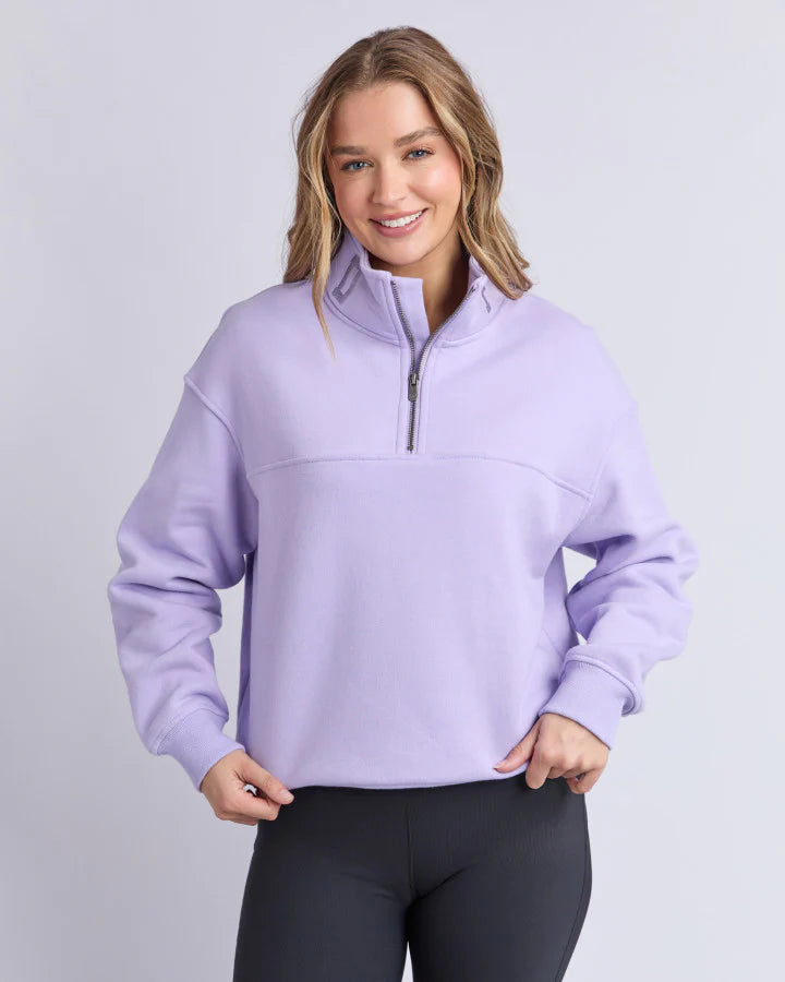 Foxwood College Zip Crew | Lavender