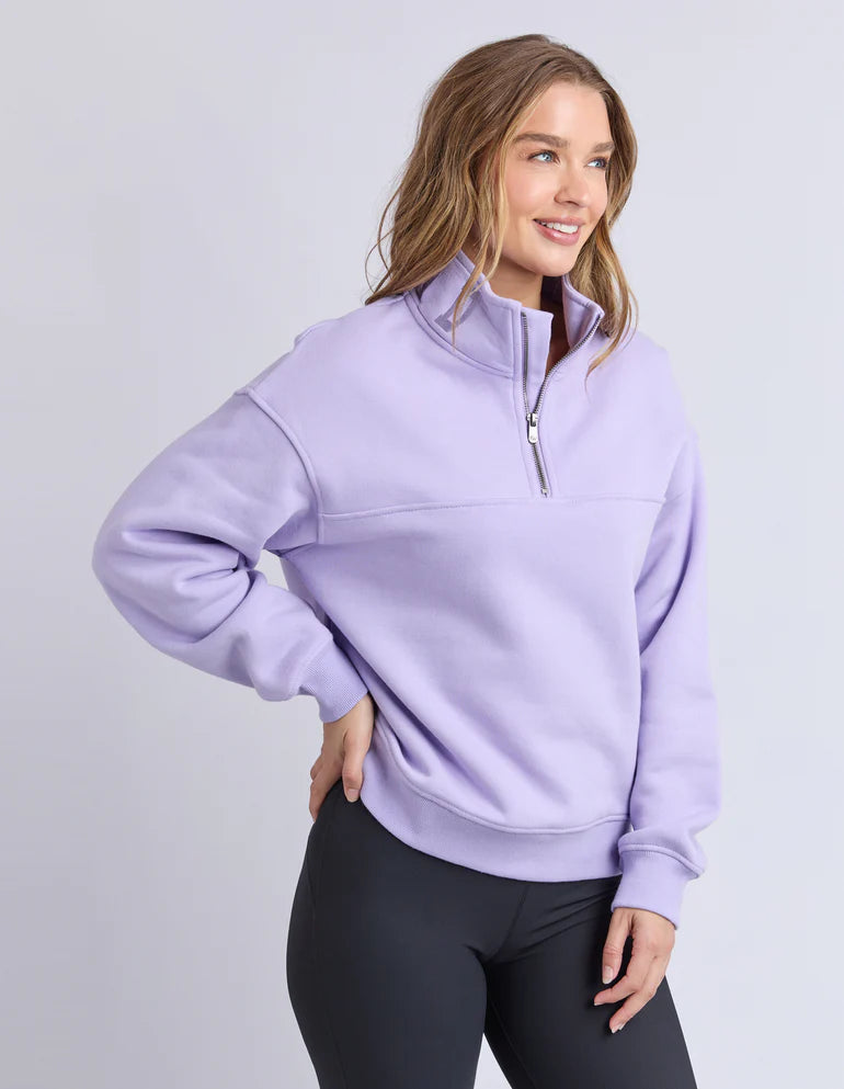 Foxwood College Zip Crew | Lavender