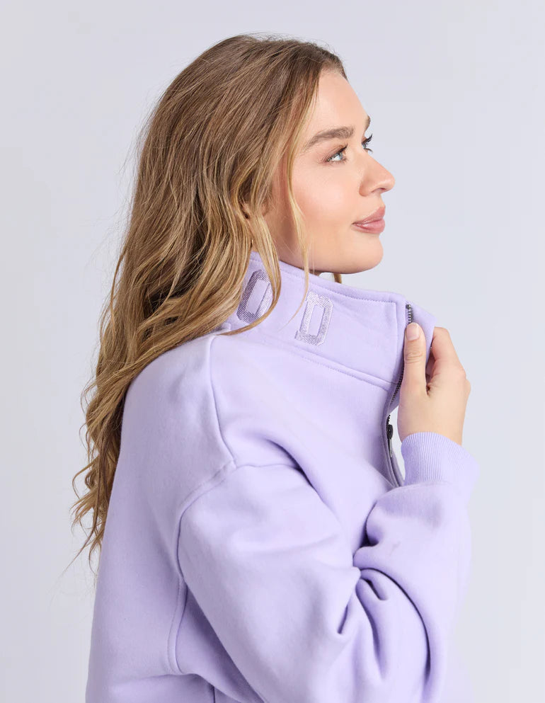 Foxwood College Zip Crew | Lavender