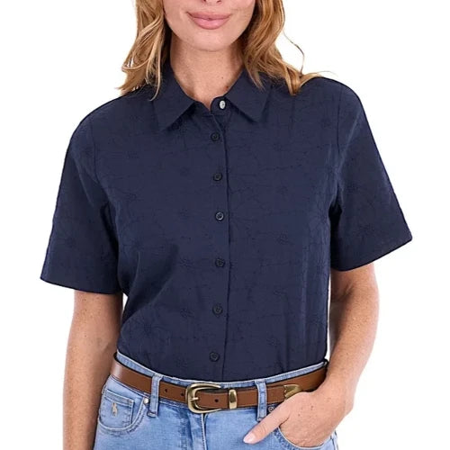 Thomas Cook Womens Rosina Short Sleeve Shirt | Navy