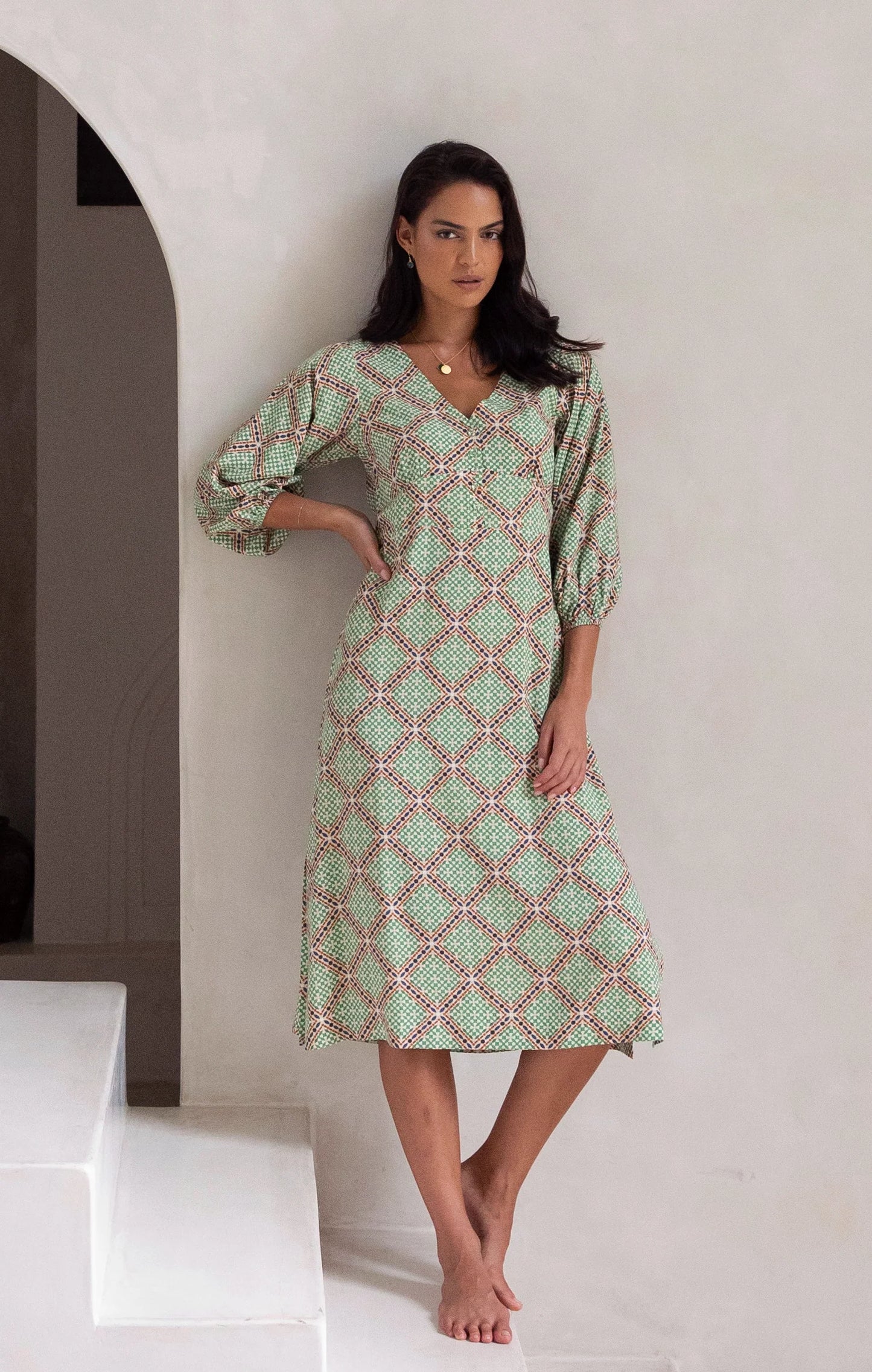 HUMIDITY MARRAKESH MIDI DRESS MARRA PRINT
