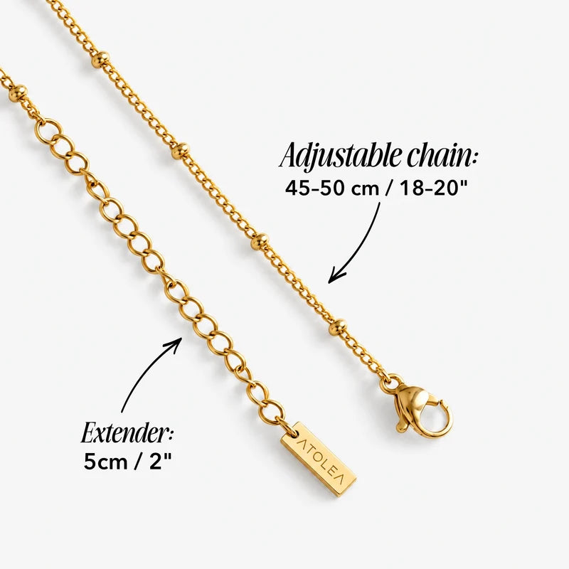 Atolea Ocean Charms Necklace | Gold