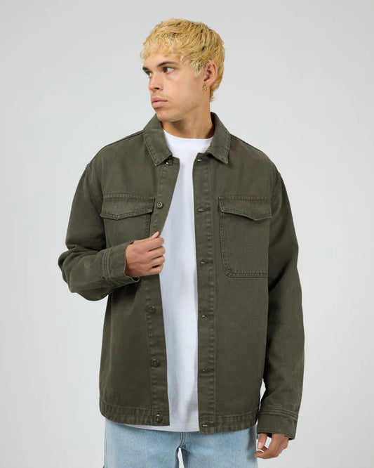 Silent Theory Fade Overshirt | Khaki