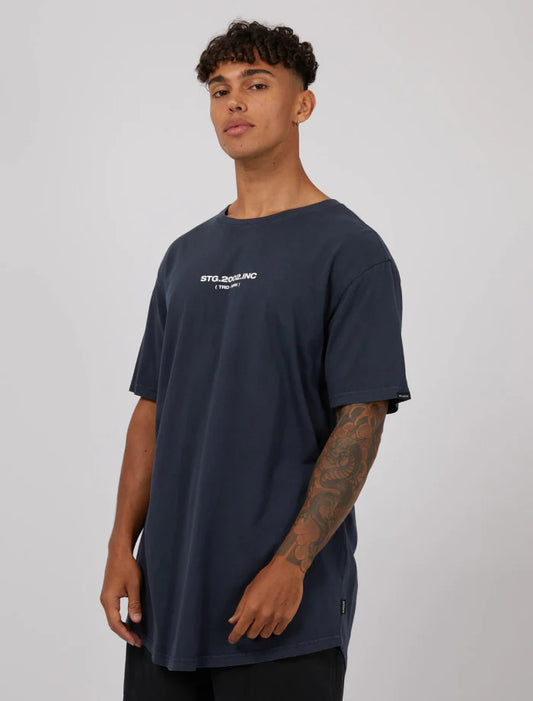 ST GOLIATH HIGH RISE TEE NAVY