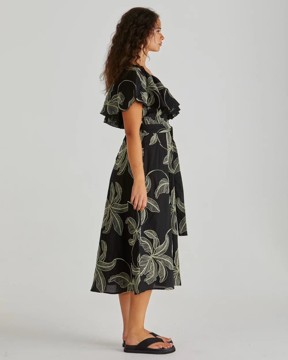 Sass Rosita Ruffle Dress Black