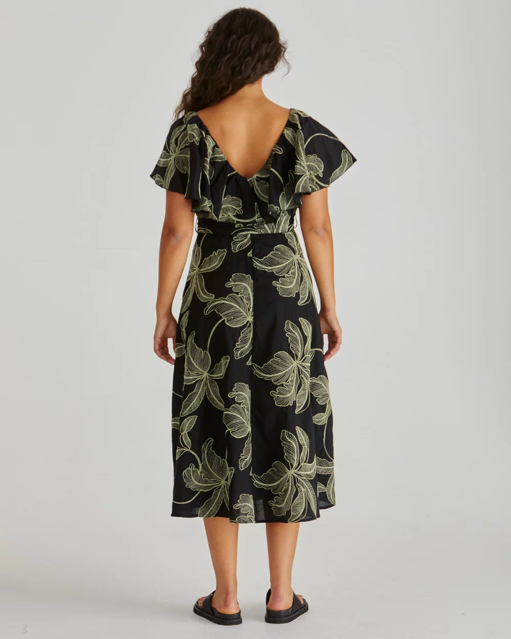 Sass Rosita Ruffle Dress Black