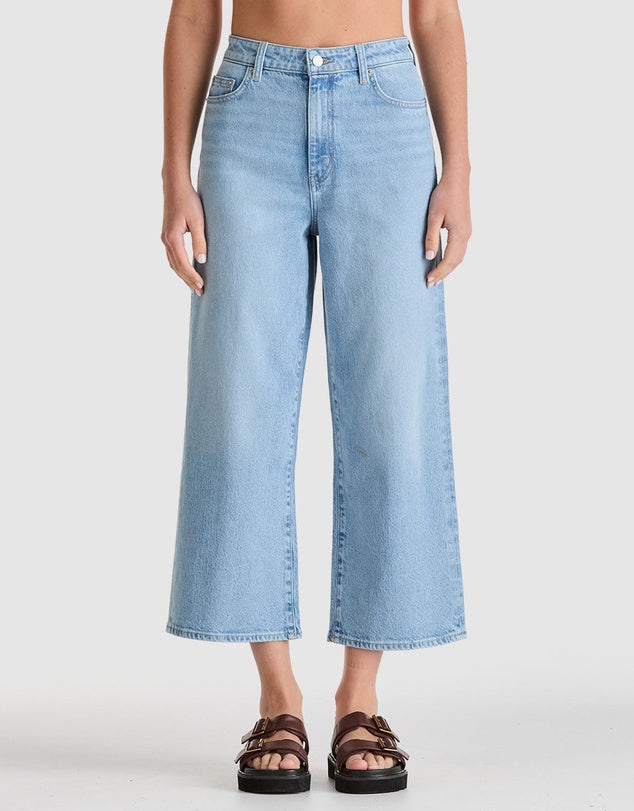 RIDERS HI WIDE CROP MIRAGE BLUE