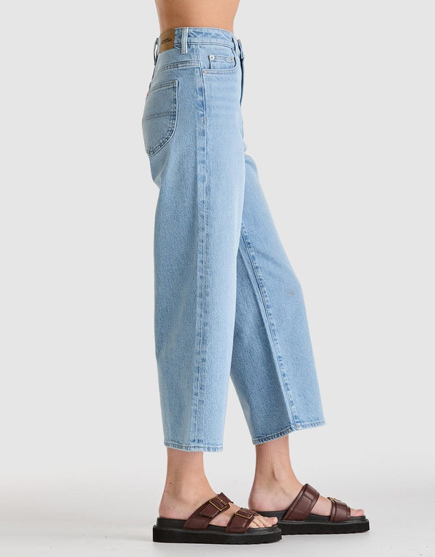 RIDERS HI WIDE CROP MIRAGE BLUE