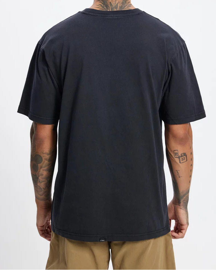 THRILLS EYES IN THE GRASS OVERSIZE FIT TEE BLUE GRAPHITE