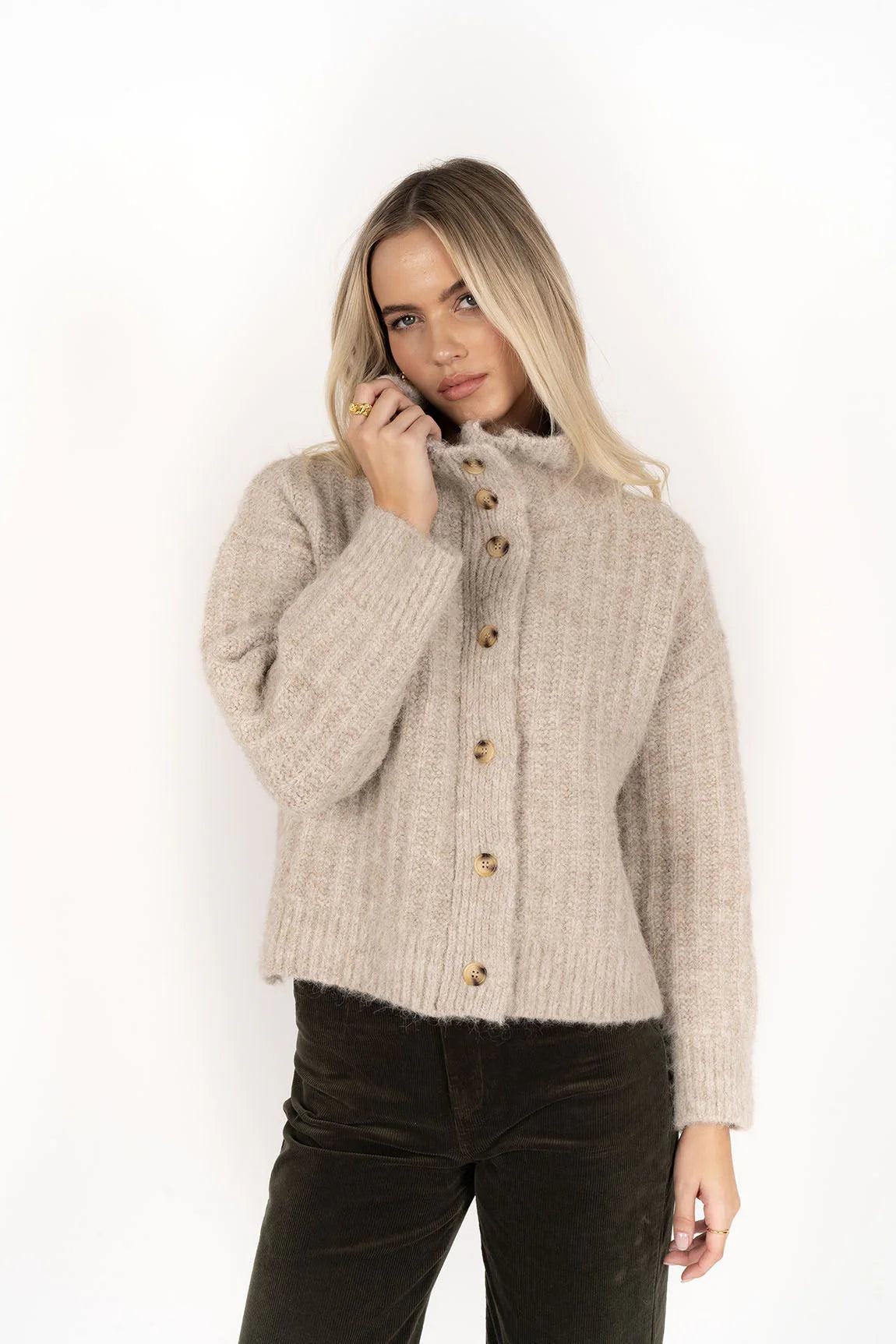 HUMIDITY FUSE CARDI OATMEAL