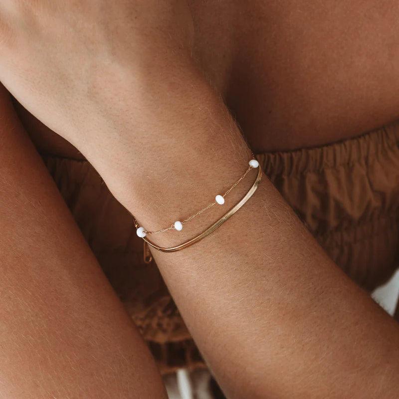 Atolea Santorini Layered Bracelet | Gold