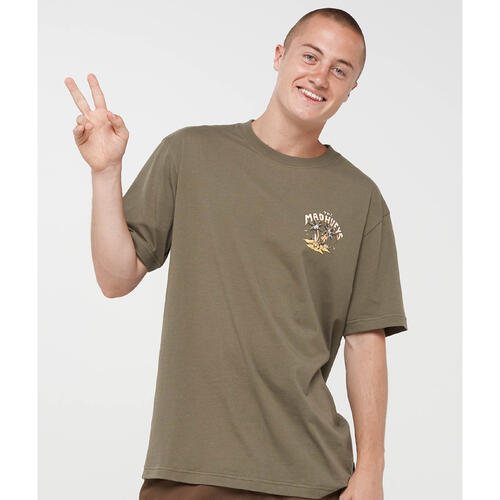 The Mad Hueys Metal Searchin Short Sleeve Tee | Olive