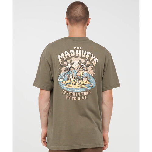 The Mad Hueys Metal Searchin Short Sleeve Tee | Olive