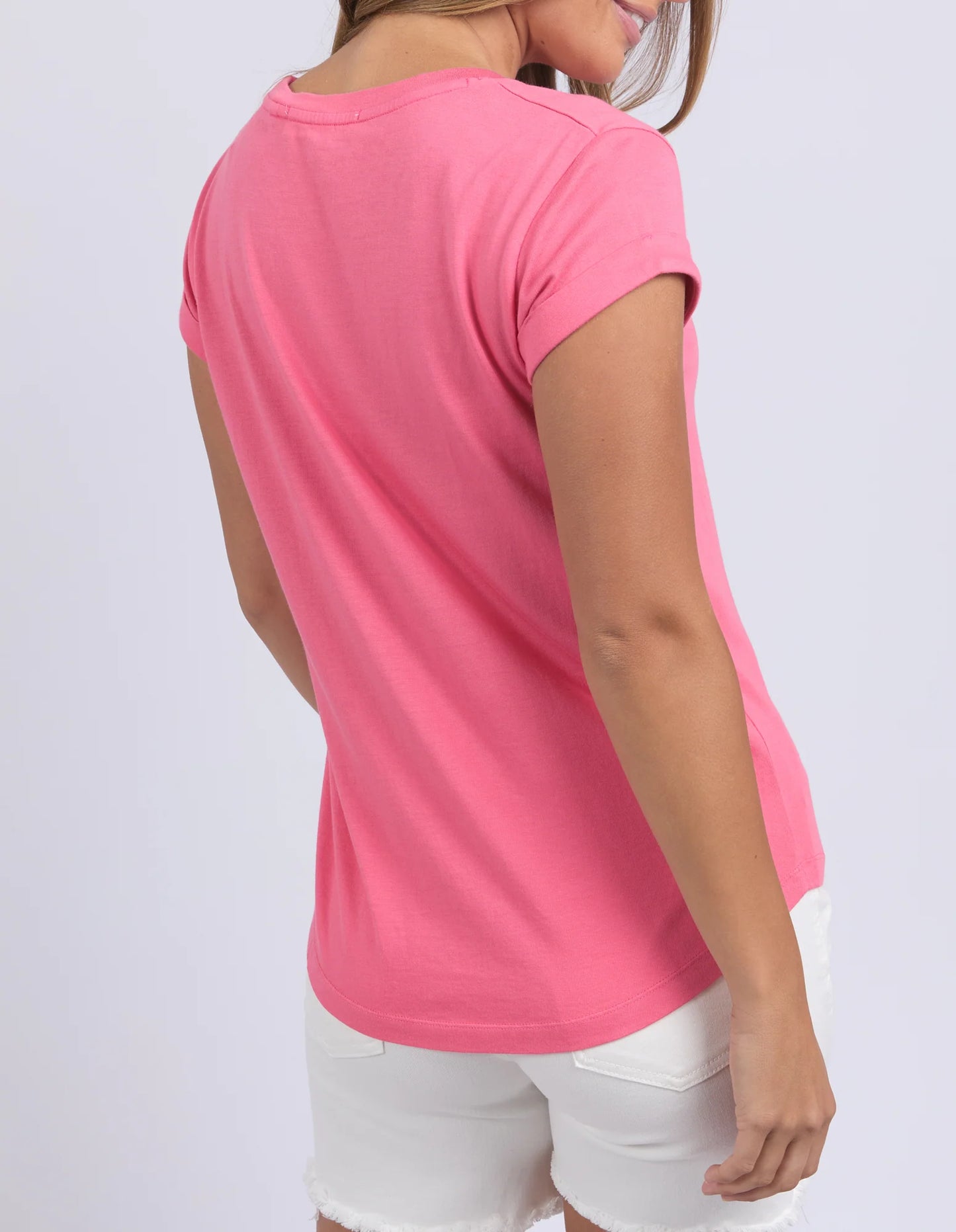 FOXWOOD MANLY TEE HOT PINK