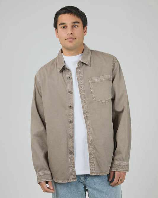 St Goliath Moab Long Sleeve Shirt | Mushroom