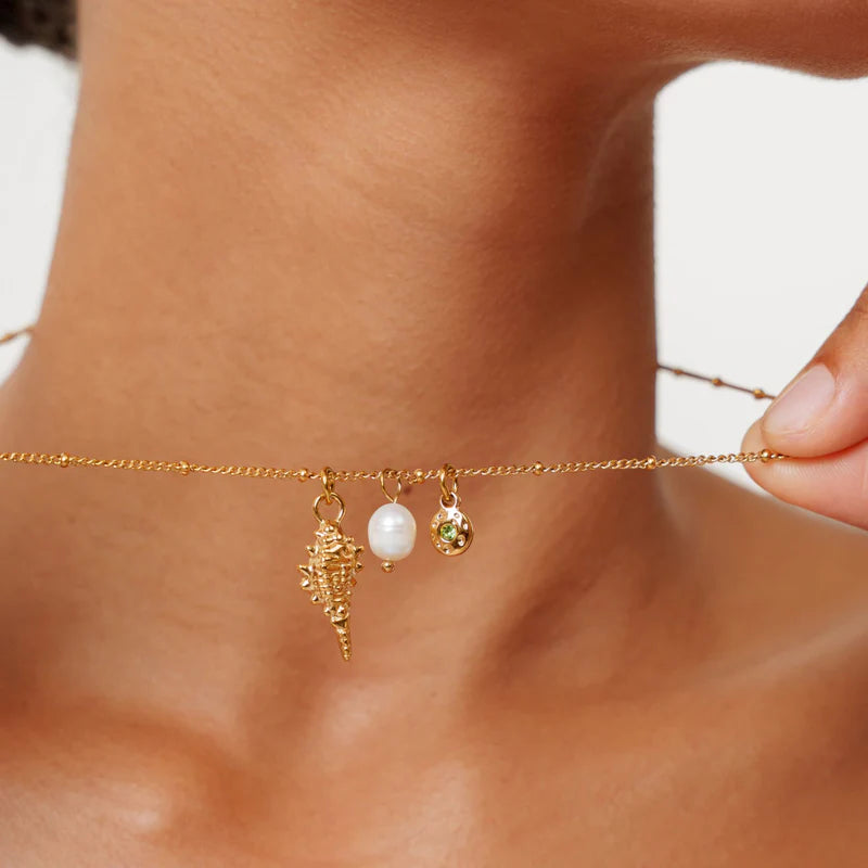 Atolea Ocean Charms Necklace | Gold