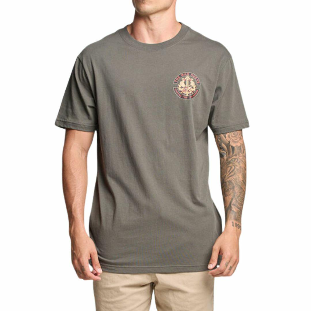 THE MAD HUEYS CHEERS FOR THE BEERS SS TEE CHARCOAL