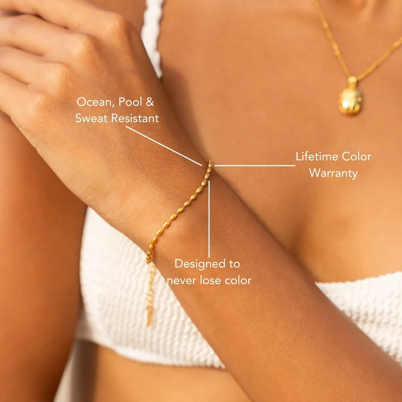 Atolea Pebble Bracelet | Gold