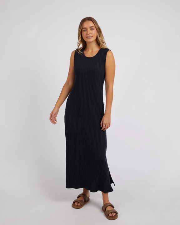 FOXWOOD PIPPA RIB DRESS NAVY