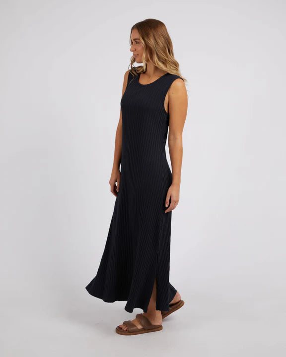 FOXWOOD PIPPA RIB DRESS NAVY