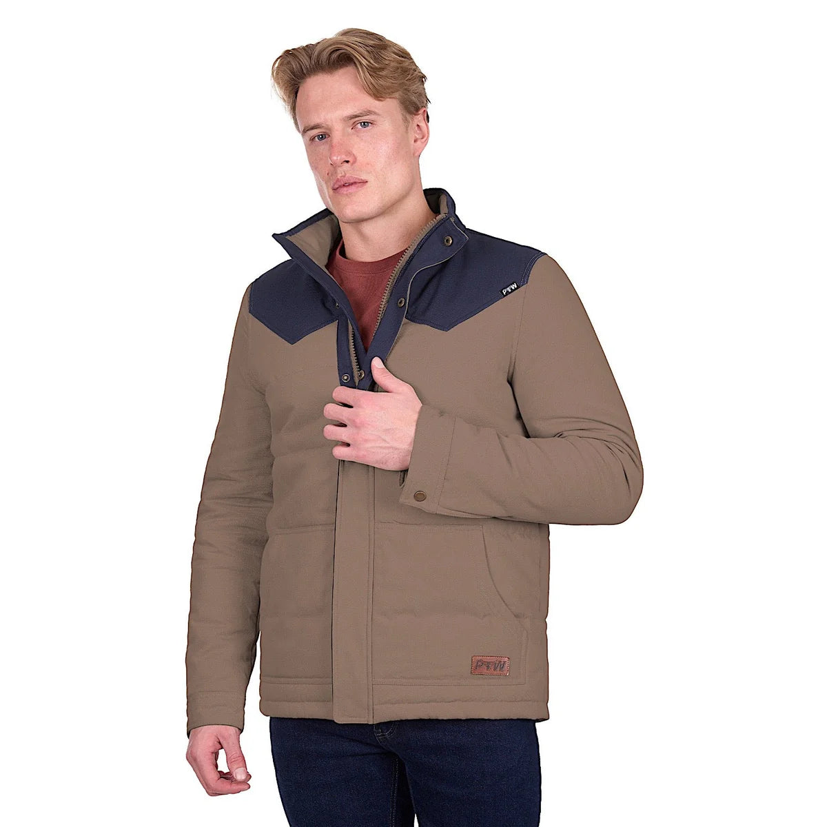 Pure Western Jamie Jacket | Stone/Navy