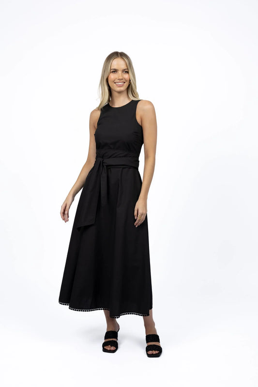 Humidity Willa Tie Dress | Black
