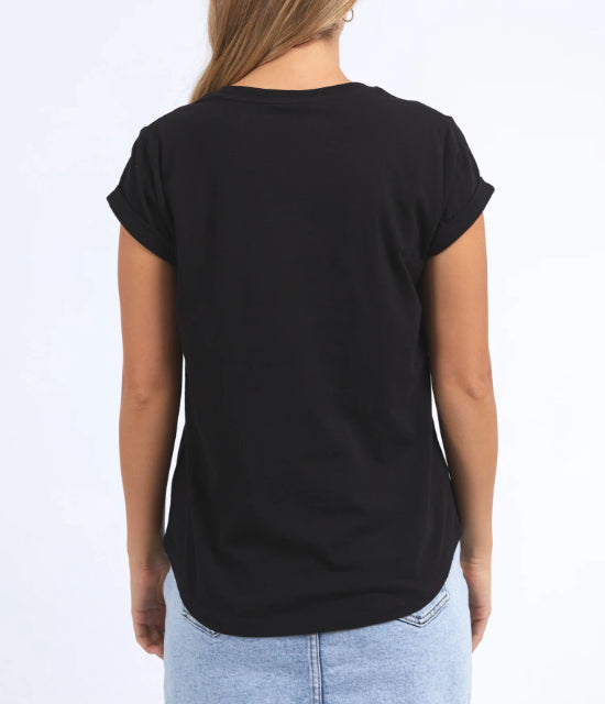 FOXWOOD OUTLINE TEE BLACK